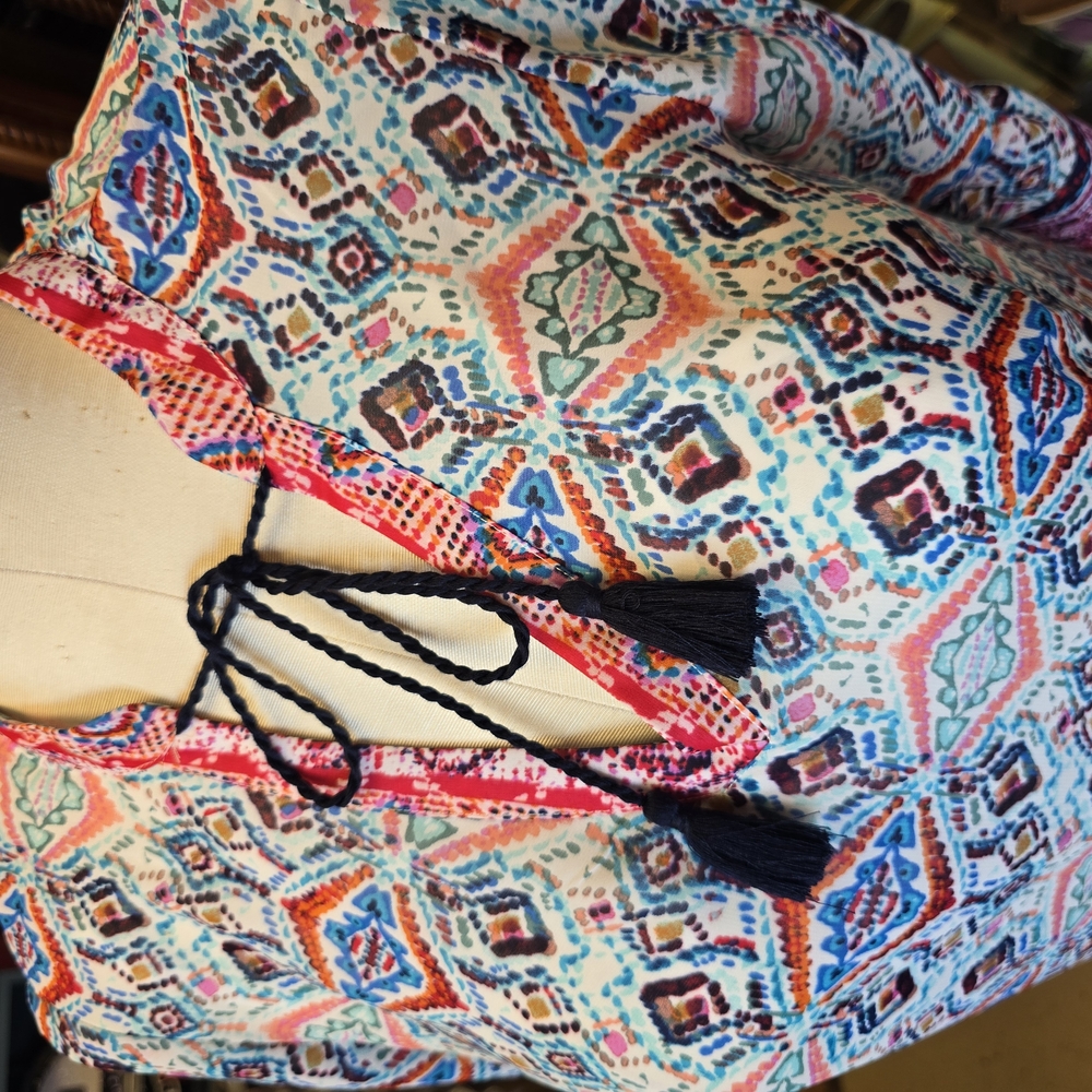 Boho Chic Patterned Tunic Dress - Picture 2 of 11
